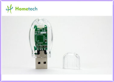 Grande capacité commande d'instantané d'USB/bâton en plastique transparents 32GB 64GB d'USB