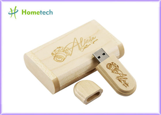 La mémoire promotionnelle en bois d'Usb colle 8gb pour le cadeau de mariage