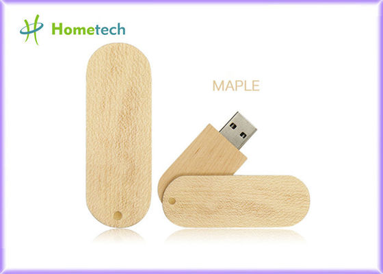 Capacité instantanée du lecteur 4GB 8GB 16GB d'OEM Logo Maple Wooden USB pour le dispositif intelligent