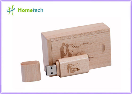 USB personnalisé en bois écologique colle 8GB USB 3,0 pour le photographe