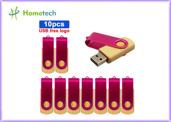 USB 2,0 bâton en bois en bambou Logo Customized Eco Friendly à grande vitesse d'USB 3,0 en métal