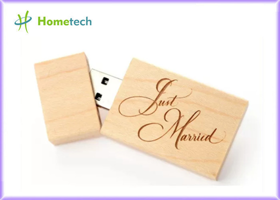8GB 16GB lisant la commande en bois d'instantané d'USB d'érable de 148 Mbps