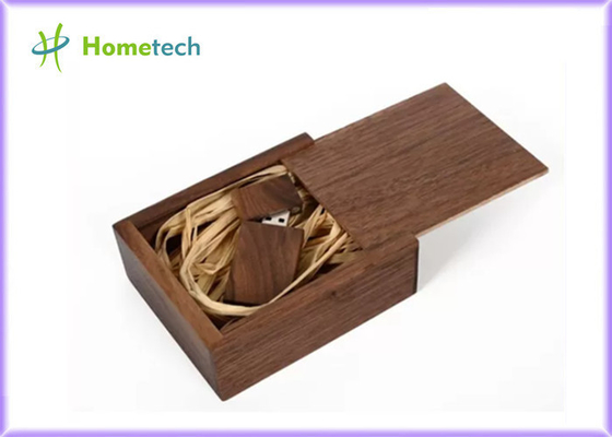 Le laser en bois 8GB 16GB de noix gravent la commande d'instantané d'USB