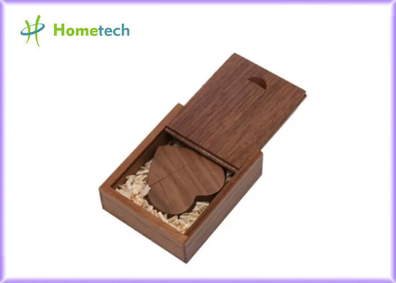 Imperméabilisez la commande en bois d'instantané d'USB de la noix 2.0/3.0 128G