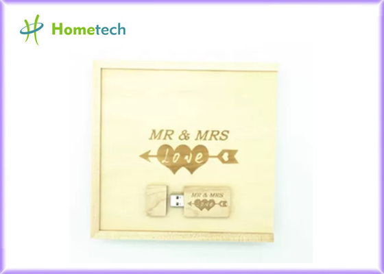 Commande en bois d'instantané d'USB de puce de la photographie 32GB 64GB MLC