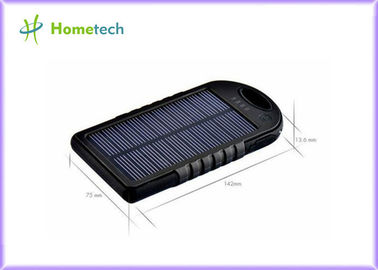 Banque solaire de puissance de rouge à lèvres/port USB batterie externe de chargeur double