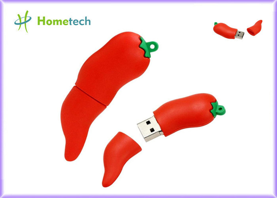 PVC 32GB USB Pen Drive For Promotion Gift de Chili Pepper Shaped