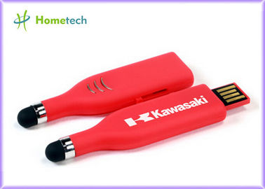 Commande d'instantané d'USB de stylo de contact, bâton rouge de mémoire d'USB de capacité élevée
