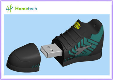 L'éclair mignon d'USB conduit 8GB 16GB/commandes faites sur commande qui respecte l'environnement principales faites sur commande de PVC USB d'espadrille d'USB