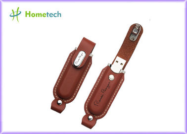 Disque en cuir de mémoire d'USB d'USB de bâton en cuir créatif portatif/noir
