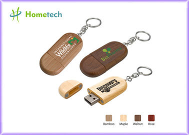 Commandes en bois qui respecte l'environnement faites sur commande d'instantané d'USB avec l'impression de logo